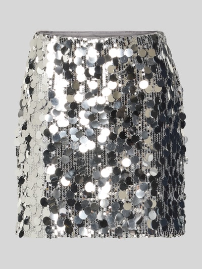 Vila Minirok met pailletten, model 'CHAYA' Zilver - 2