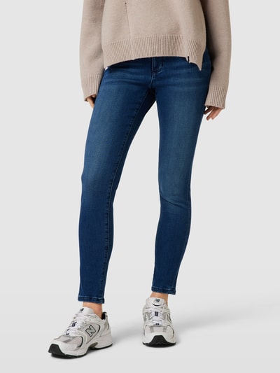 Mustang Skinny fit jeans in 5-pocketmodel, model 'Shelby' Blauw - 4