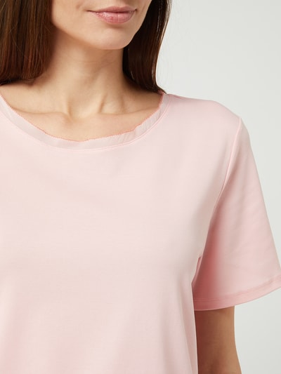 Marc Cain T-Shirt mit Logo-Applikation Rosa 3