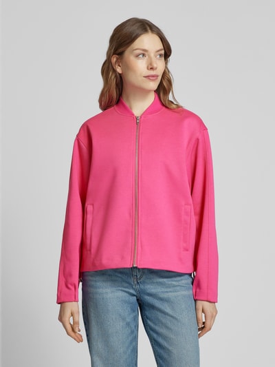 ICHI Sweatjacke mit Stehkragen Modell 'KATE NEO' Pink 4