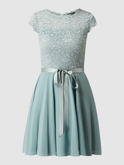 Swing Cocktailkleid aus Spitze und Chiffon  Mint 2