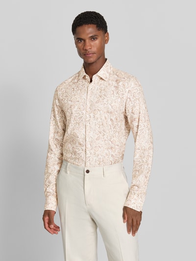 JOOP! COLLECTION Slim Fit Freizeithemd aus Viskose-Baumwoll-Mix Modell 'JSH-278Pio' Beige 4