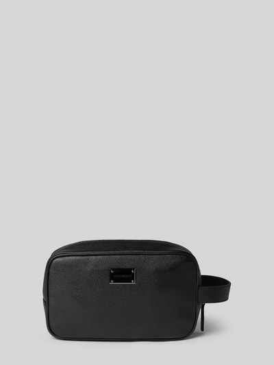 Emporio Armani Kulturtasche in Leder-Optik Black 2