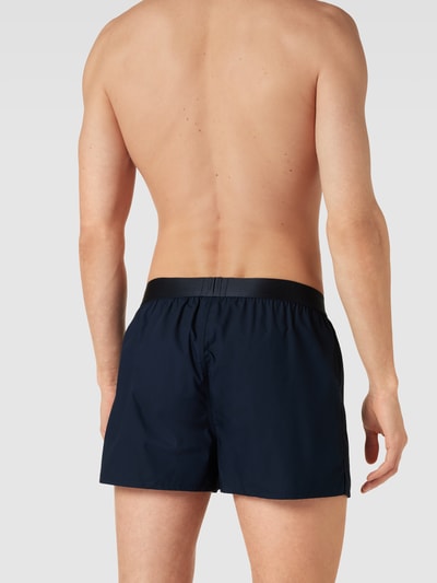 BOSS Boxershorts mit Logo-Bund im 2er-Pack Marine 4