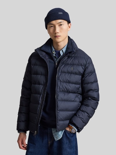 Polo Ralph Lauren Kurtka pikowana w kroju regular fit z wyhaftowanym logo Granatowy 4