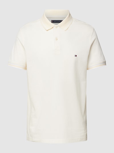 Tommy Hilfiger Poloshirt met logostitching Beige - 2