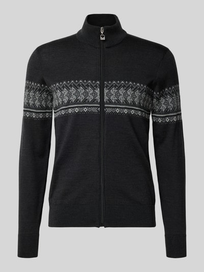 Dale of Norway Gebreid jack met opstaande kraag en ritssluiting Antraciet - 2