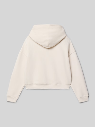 Calvin Klein Jeans Regular fit hoodie met logoprint, model 'Fleece' Ecru - 3