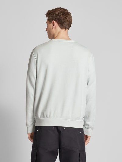 The Hundreds Sweatshirt met labelstitching, model 'Bar' Lichtgrijs - 5