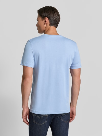 Tom Tailor Regular Fit T-Shirt aus reiner Baumwolle Hellblau 5