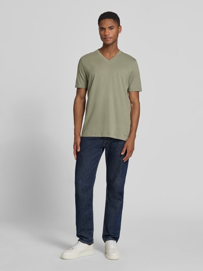 s.Oliver RED LABEL Regular Fit T-Shirt aus reiner Baumwolle  Khaki 1