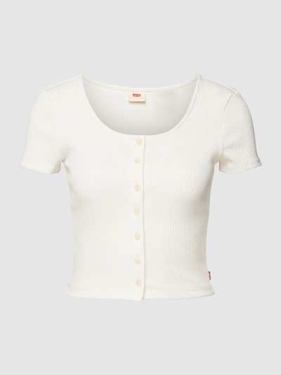 Levi's® T-Shirt in Ripp-Optik Modell 'SS RACH TOP SUGAR SWIZZLE' Offwhite 2