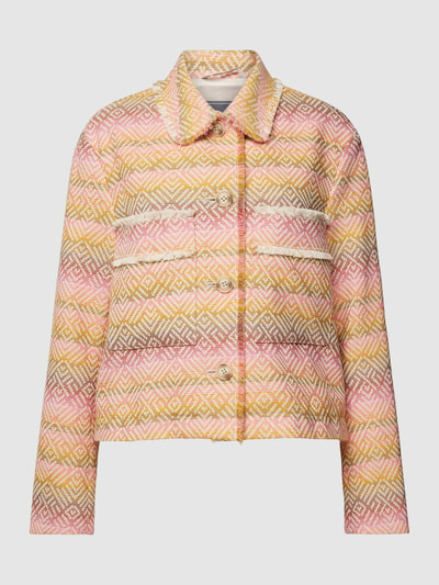 WHITE LABEL Blazer mit Allover-Print Pink 2