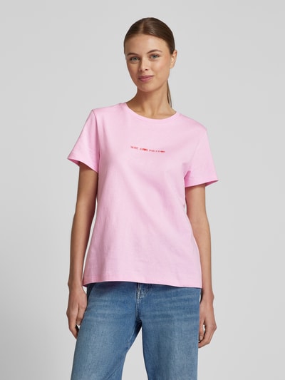 Vero Moda Regular Fit T-Shirt aus reiner Baumwolle Modell 'VANESSA' Hellrosa 4