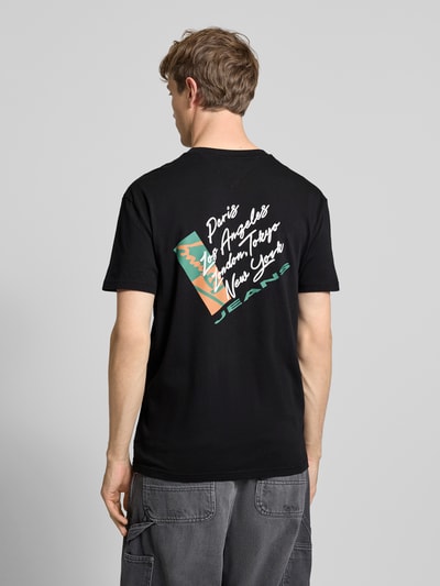 Tommy Jeans Regular Fit T-Shirt aus reiner Baumwolle Black 5