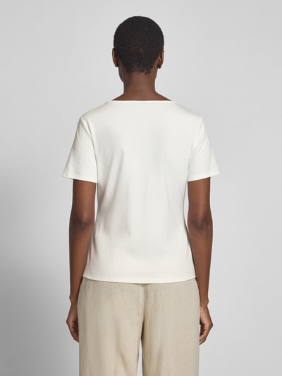 s.Oliver BLACK LABEL Regular fit T-shirt van puur katoen Wit - 5