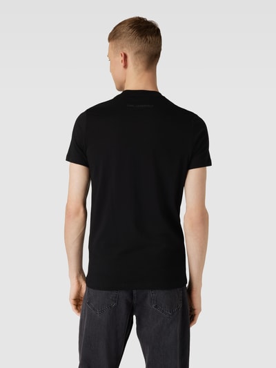 Karl Lagerfeld T-shirt met labelprint Zwart - 5