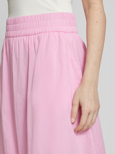 Fransa Spódnica midi z elastycznym pasem model ‘Maddie’ Mocnoróżowy 3