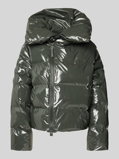 RAINS Kurtka pikowana z zamkiem błyskawicznym dwustronnym model ‘Alta Vision’ Oliwkowy 2