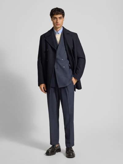 Cinque Regular Fit Stoffhose mit Bügelfalten Marine 1