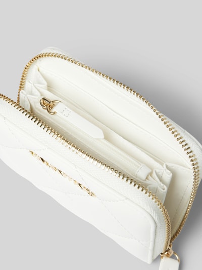 VALENTINO BAGS Portemonnaie mit Label-Applikation Modell 'OCARINA' Weiss 3