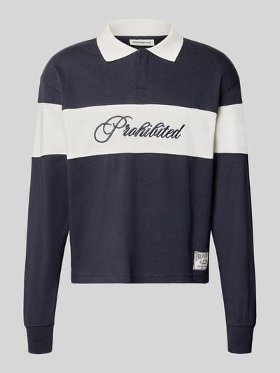 PROHIBITED Sweatshirt aus reiner Baumwolle Marine 2