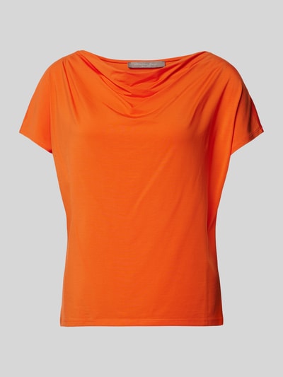 Christian Berg Woman Selection T-Shirt mit Wasserfall-Ausschnitt Orange 2