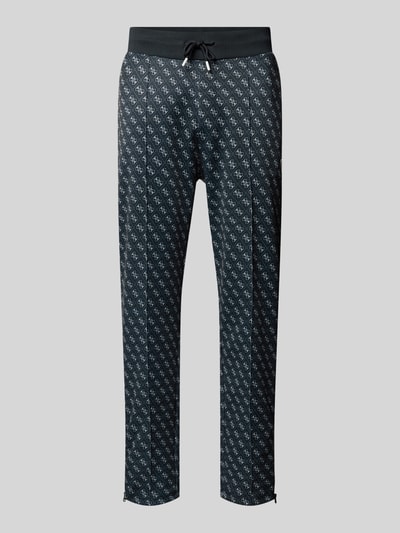 Guess Activewear Sweatpants met all-over logoprint, model 'KORBIN' Zwart - 2