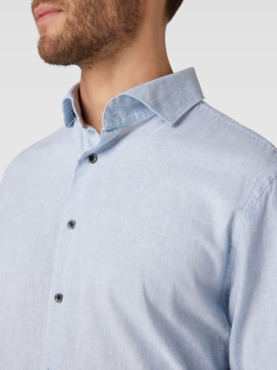 Profuomo Regular Fit Business-Hemd mit Haifischkragen Bleu 3