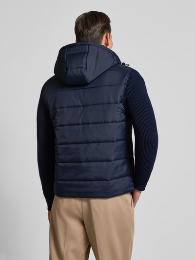 Marc O'Polo Regular fit gewatteerd jack van materiaalmix Marineblauw - 5