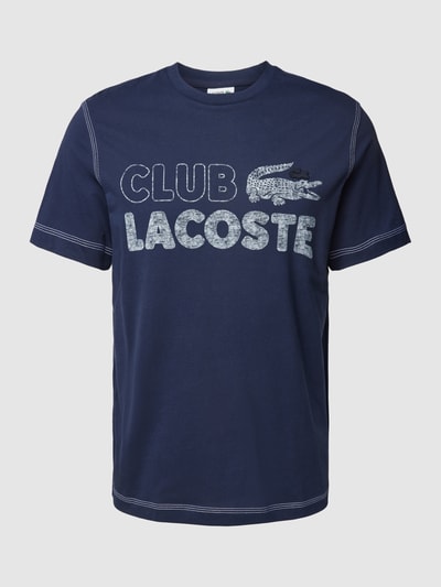 Lacoste T-Shirt mit Label-Print Marine 2