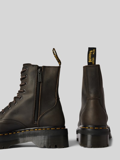 Dr. Martens Buty skórzane z pętelką model ‘Jadon’ Ciemnobrązowy melanż 2