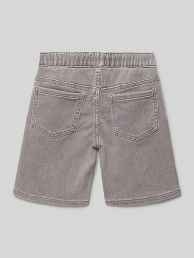 Mango Regular Fit Jeansshorts mit Tunnelzug Mittelgrau Melange 3