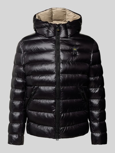 Blauer Usa Kurtka pikowana z zamkiem błyskawicznym dwustronnym model ‘ADAMS’ Czarny 2