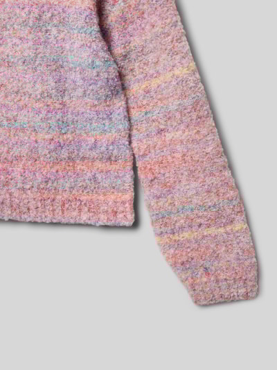 s.Oliver RED LABEL Sweter o luźnym kroju z dzianiny z dodatkiem wełny Mocnoróżowy 2