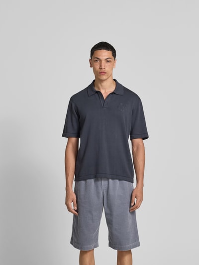 MAISON KITSUNÉ T-Shirt in Strick-Optik Dunkelgrau 4