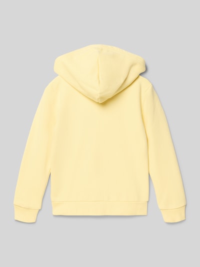 Produktfoto, Regular Fit Sweatjacke aus Baumwoll-Mix von Polo Ralph Lauren Teens in Optik: Unifarben, gelb, Struktur: Sweat, Rückansicht.