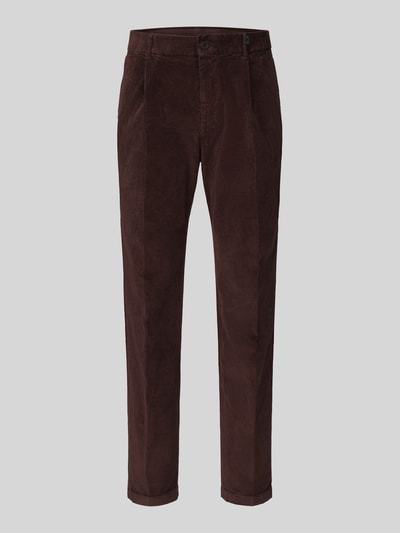Strellson Relaxed Fit Cordhose aus Baumwoll-Mix Modell 'Lui_2V-D' Dunkelbraun 2