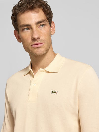 Lacoste regular fit poloshirt van puur katoen Taupe - 3