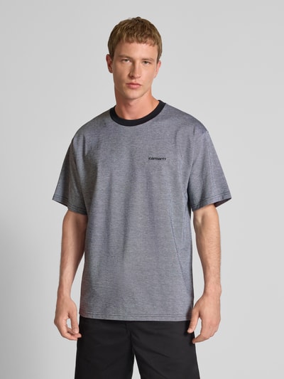 Carhartt Work In Progress T-shirt z wyhaftowanym logo Czarny 4