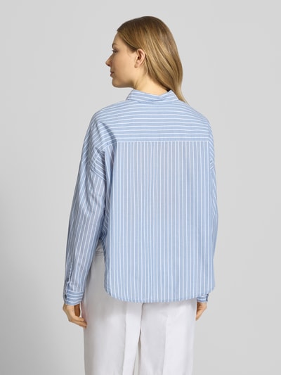 Marc O'Polo Relaxed Fit Hemdbluse aus reiner Baumwolle Hellblau 5