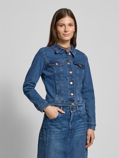 Vero Moda Regular Fit Jeansjacke mit Baumwoll-Anteil Modell 'LUNA' Blau 4