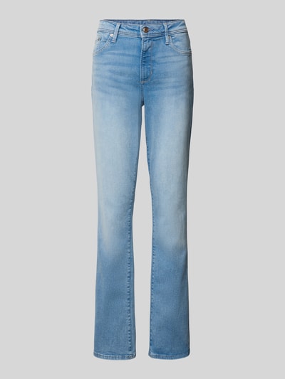 Produktfoto, Bootcut Jeans aus katoenmix van s.Oliver RED LABEL, look: effen, 5-pocketmodel, denim, kleur lichtblauw