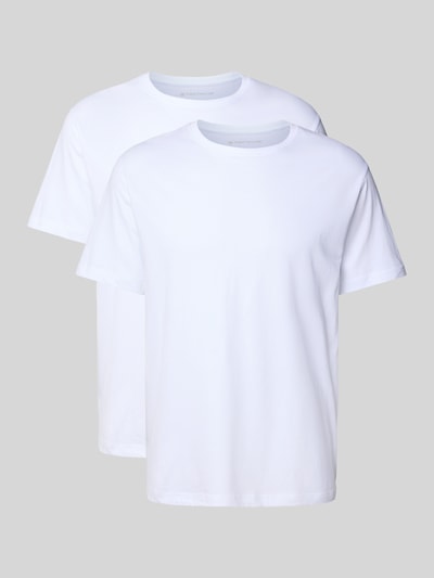 Tom Tailor T-shirt van katoen in een set van 2  Wit - 1