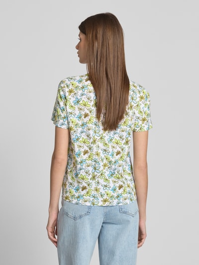 Tom Tailor Denim Regular Fit T-Shirt mit Knoten Detail Offwhite 5