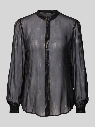 ARMANI EXCHANGE Bluse aus Viskose mit Mao-Kragen Black 2