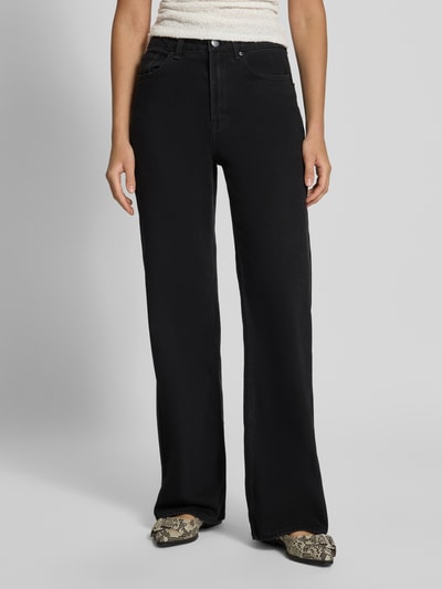 ONLY Wide Leg Jeans aus Baumwoll-Mix Modell 'JUICY' Black 4