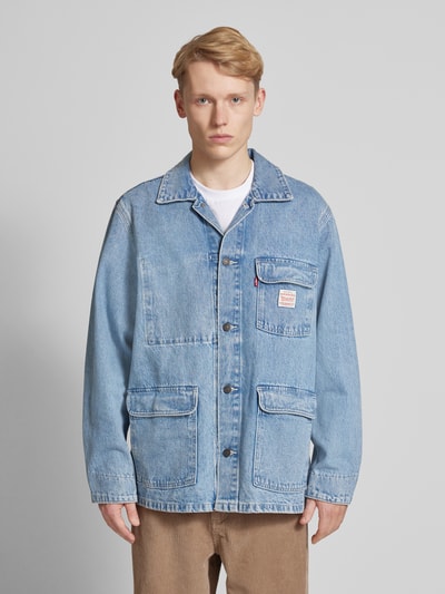 Levi's® Jeansjacke mit Brusttaschen Modell 'BROADWAY' Hellblau 4