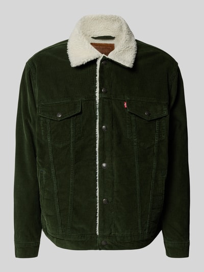 Levi's® Relaxed fit jack van corduroy met borstzakken Donkergroen - 2