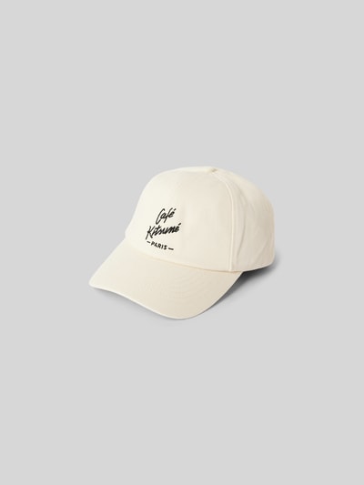 MAISON KITSUNE Basecap mit Label-Stitching Sand 2